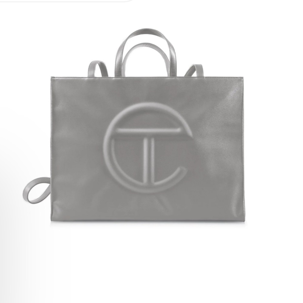 Telfar Gray Silver Tote
